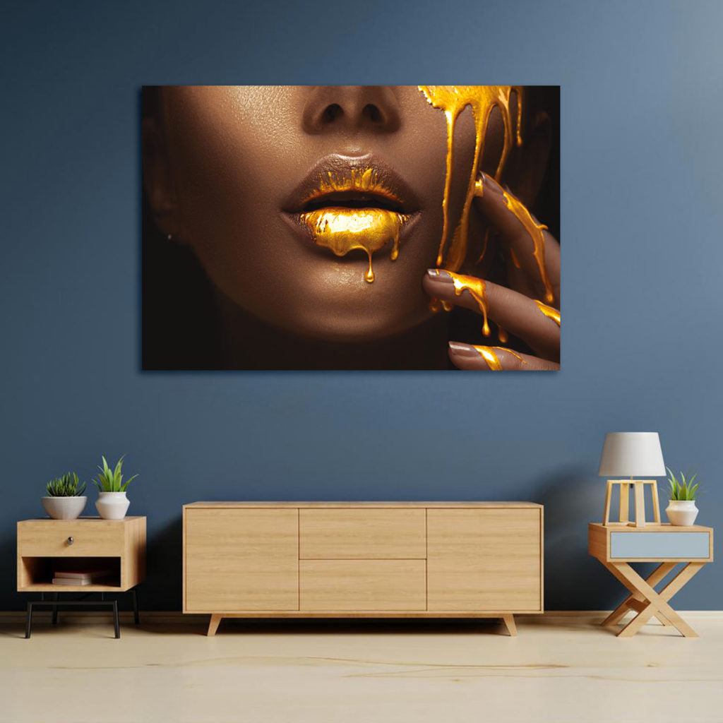 LUXE Golden Goddess Modern Acrylic Wall Art