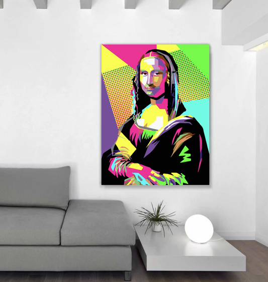 MONA Geometric Fusion Pop Art Modern Acrylic Wall Art