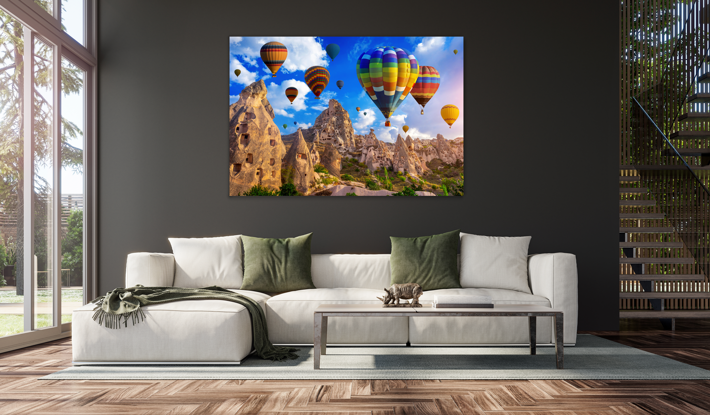 CAPPADOCIA Hot Air Balloon Modern Wall Art TG