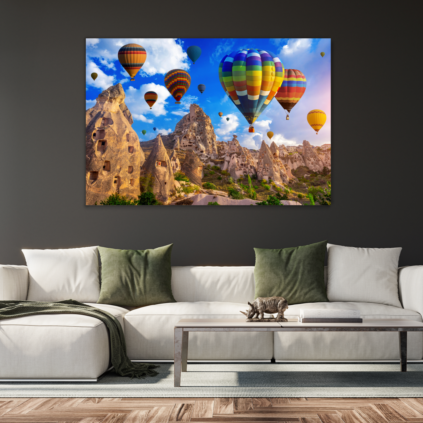 CAPPADOCIA Hot Air Balloon Modern Wall Art TG