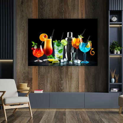 CITRUS Fruit Cocktail Modern Wall Art TG