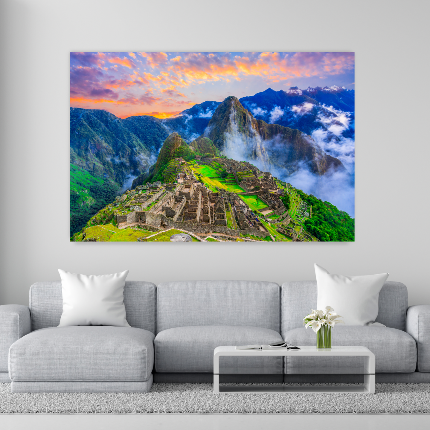 INCA Landscape Terraces Modern Wall Art TG