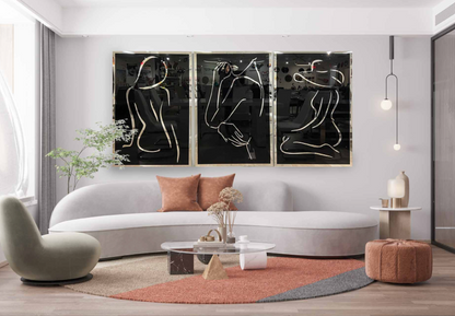 PALC-47 Feminine Aura 3D Acrylic Wall Art