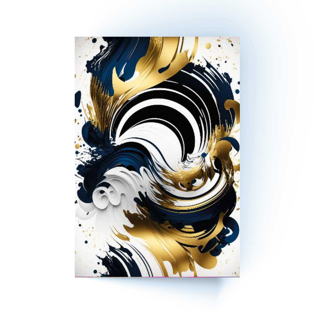 ZYLO Blue Splash Modern Acrylic Wall Art