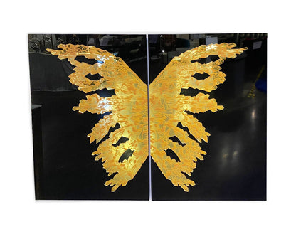 SABI Gold 3D Luxury Butterfly Acrylic Mirror Prints