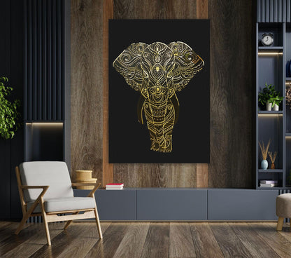 BRONIX 3D Elephant Acrylic Mirror Prints