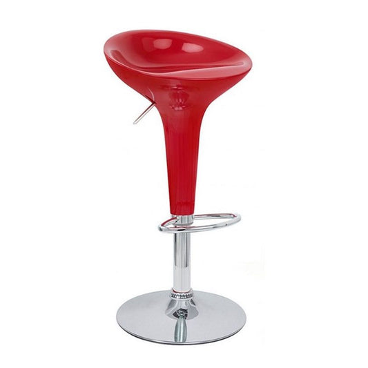 DOLPHIN Adjustable Barstool Red