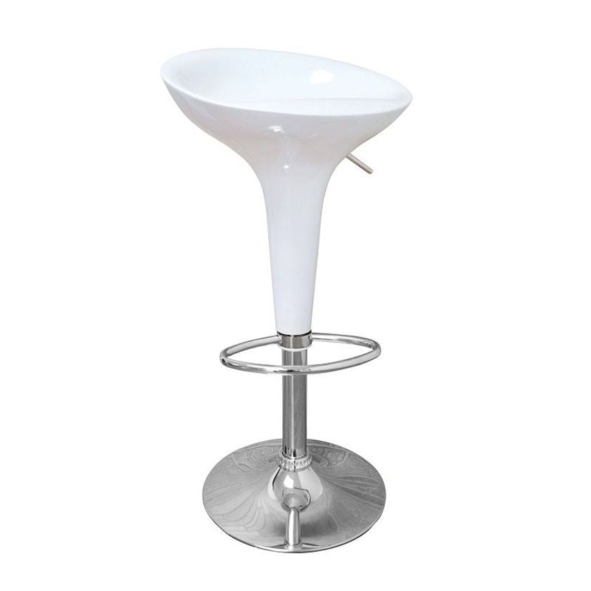 DOLPHIN Adjustable Barstool White