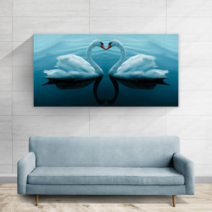 SWAN Whispers of Love Modern Wall Art TG