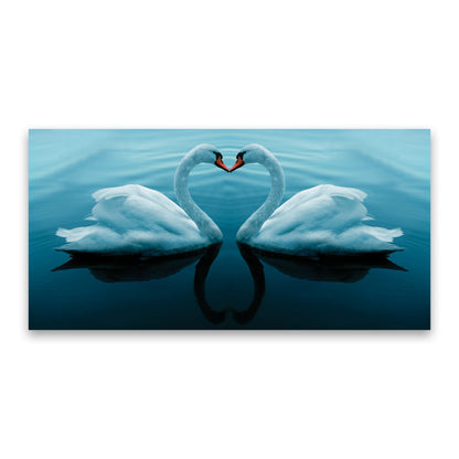 SWAN Whispers of Love Modern Acrylic Wall Art