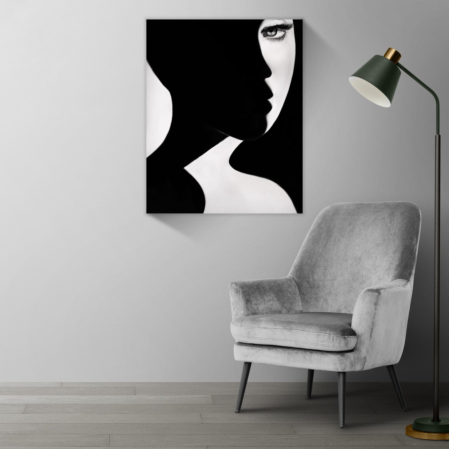 NOIR Glowing Silhouette Modern Acrylic Wall Art