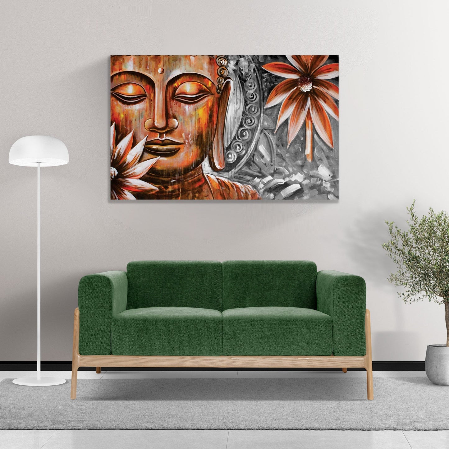 ZEN Serene Buddha Modern Acrylic Wall Art