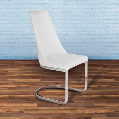 CHICAGO White PU Dining Chair