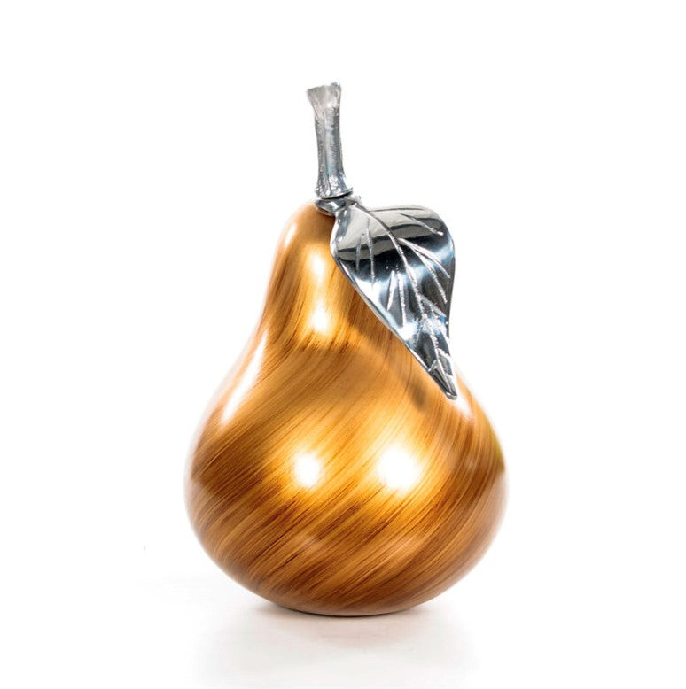 PEAR Ceramic Aluminum Polished Leaf Gold