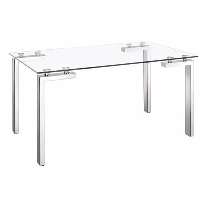 TURIN Tempered Glass Top Dining Table